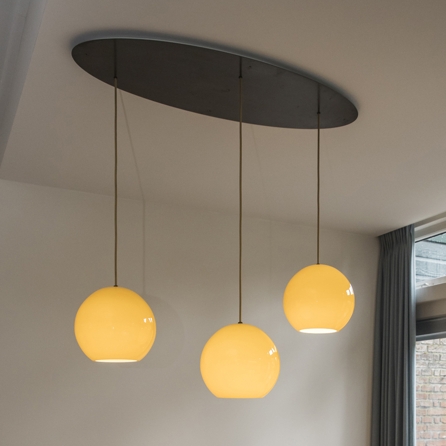 hanglamp tafel 3 bollen