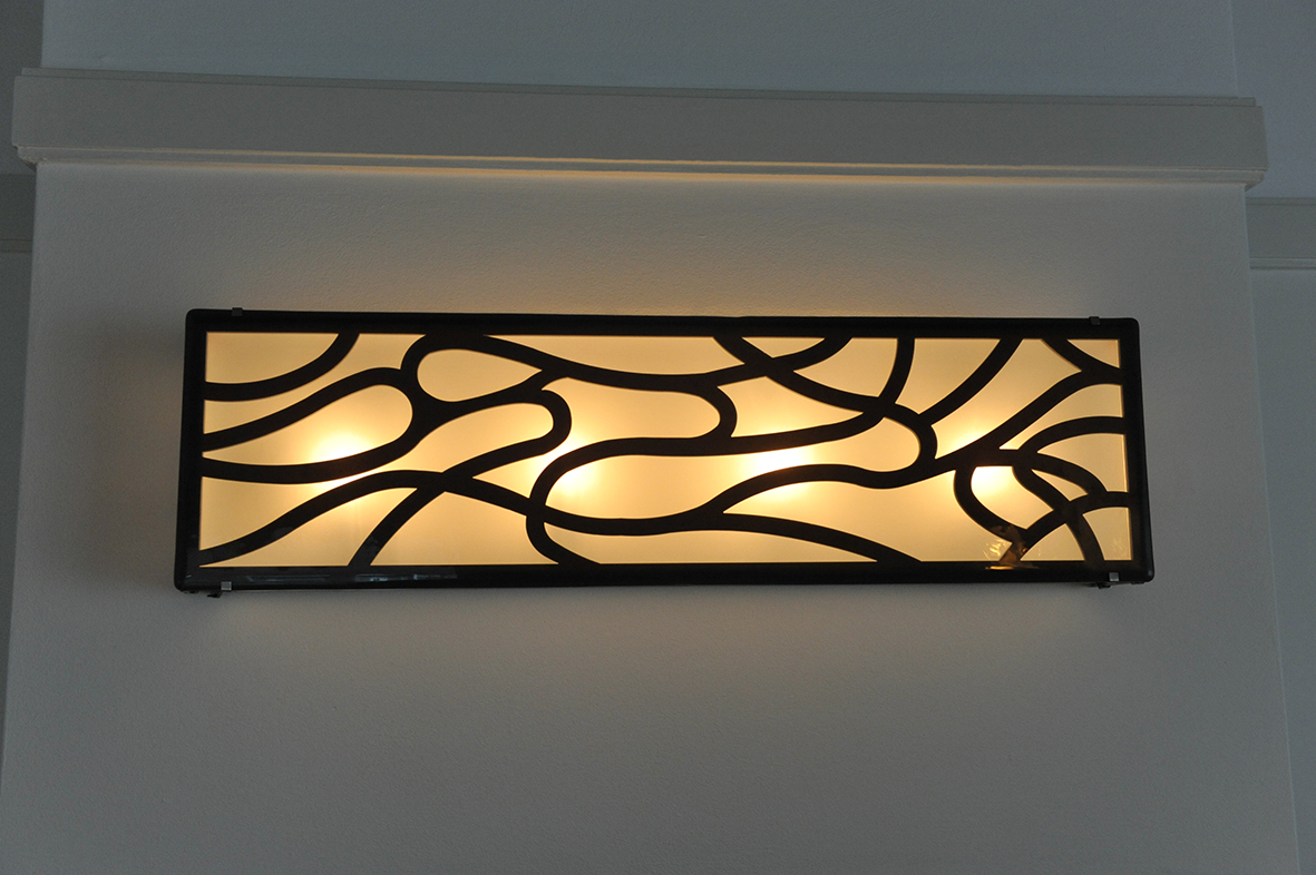 Wandlamp Mie-leng Gefused glas