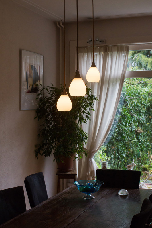 Druppel hanglamp huiskamer