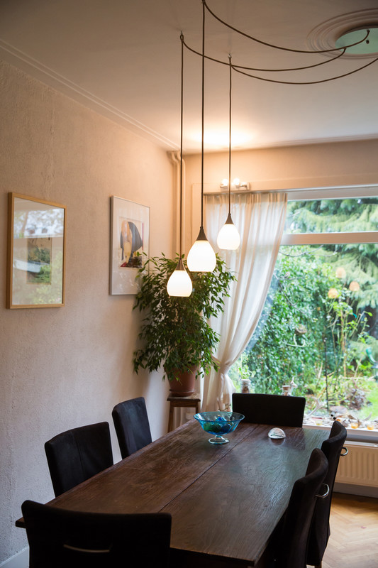 Druppel hanglamp huiskamer