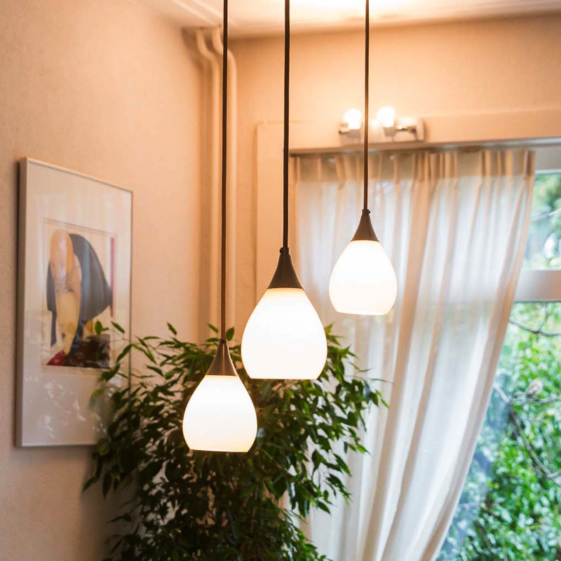 hamer Cater Verward Druppel hanglamp met 3 kapjes - Kunst & Licht