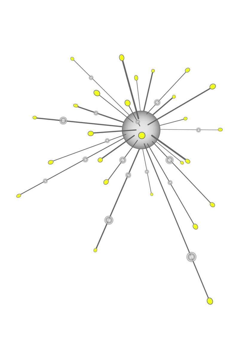 Ontwerp tekening LED kroonluchter 