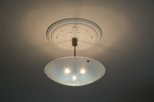 Hanglamp schaal wit gefused glas