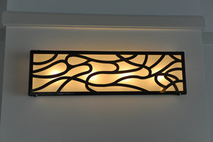 Wandlamp Mie-leng Gefused glas