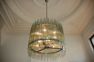 Kroonluchter Franx gefused glas