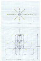 Ontwerp tekening kroonluchter Huerta